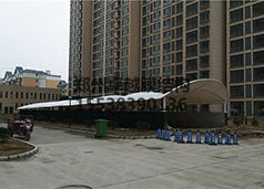 新蔡县明英文苑地下车库膜结构出入口